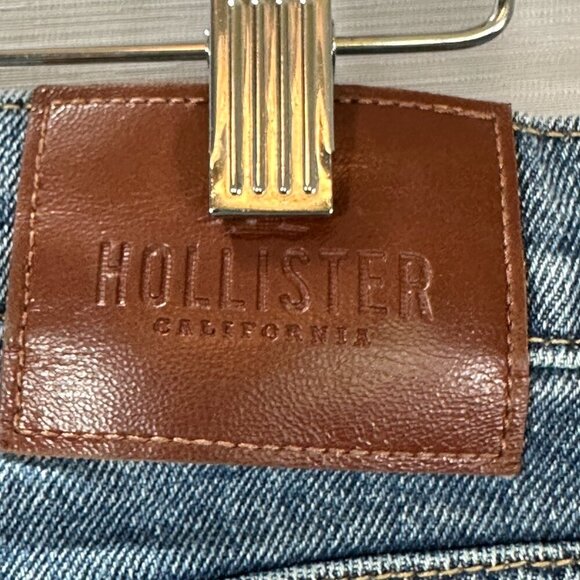 Hollister Jeans Mens 28 Skinny Epic Flex Medium Wash Cotton Pockets Distressed - Picture 9 of 10